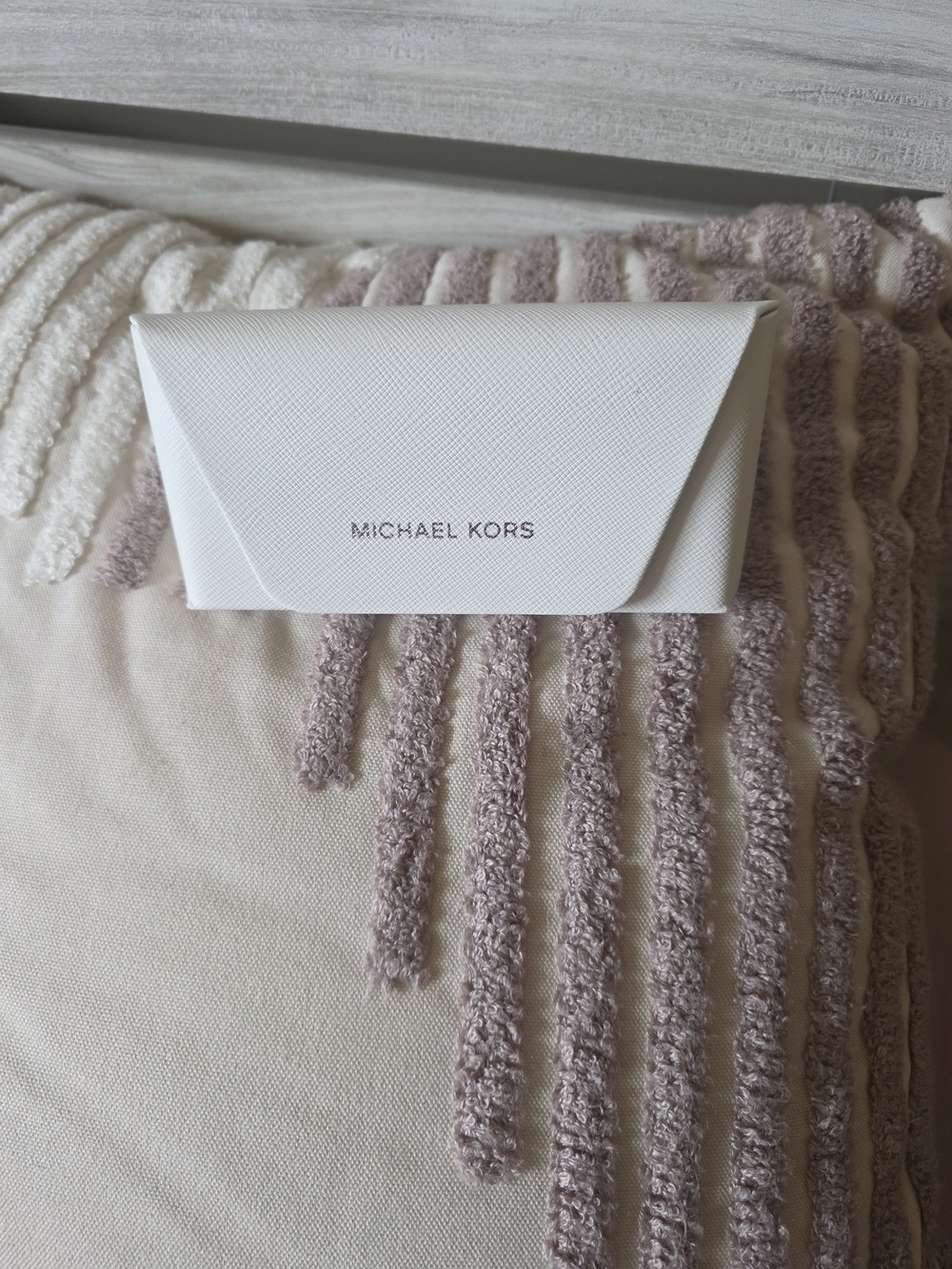 Michael Kors Women's Gold Frame Purple Mirrored Aviator Sunglasses - Picture 7 of 7